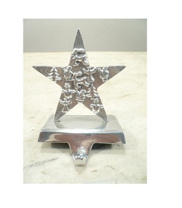 Aluminium Casting Star Christmas <b>Stocking</b> Hook <b>Holder</b> for Home Decoration - Product Image 1