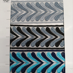 Encaje de red bordado floral colorido para zapatos de estilo de negocios Bolsos Regalos de ropa - Product Image 1