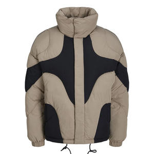 Manteau matelassé épais à capuche de créateur 2026, logo OEM, surdimensionné, doudoune pour homme, veste gonflée d'hiver personnalisée pour homme, veste brillante - Product Image 1