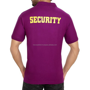 Último diseño combinación de colores camisa polo de seguridad impresión nueva venta secado rápido cómodo hecho hombre guardia uniforme - Product Image 4