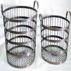 Cesta de malla metálica para estantería, cesta de lavandería, cesta de cocina, cesta cuadrada de metal, cesta de frutas de acero inoxidable - Product Image 4