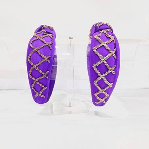 Diadema con Cuentas Bordadas con Logotipo Personalizado para el Día del Juego, Diadema con Cuentas Bordadas Estilo Veraniego - Product Image 3