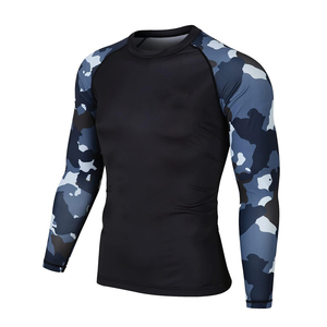 Camiseta de Compresión de Manga Larga para Hombre, Protección UV UPF50+, Secado Rápido, Transpirable, para Entrenamiento de MMA y Gimnasio, OEM - Product Image 6