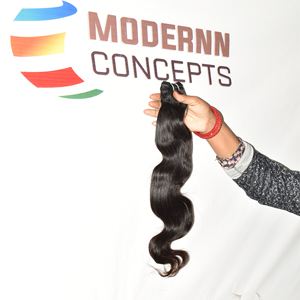 Venta al por mayor 100% extensiones de cabello humano virgen Bodywave texturas naturales templo sin procesar pelo indio paquetes de proveedores crudos - Product Image 1