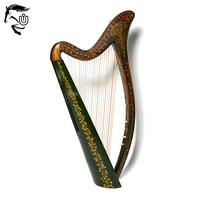 New Design Wooden Irish Harp Customizable Premium Quality Musical Instrument Custom Logo Color Packing OEM/ODM Service for