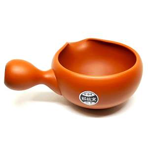 Bouilloire à col de cygne rouge Shudei Yuzamashi, artisanale, en céramique Tokoname - Product Image 2