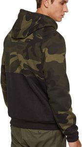 เสื้อฮู้ดสวมหัวสีทึบของผู้ชายผ้าฟลีซมีฮู้ดผ้านุ่มมีกระเป๋า - Product Image 5