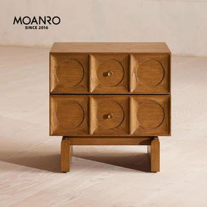 Top qualité moderne lumière luxe chambre rétro <span class=keywords><strong>en</strong></span> bois massif stockage Table de <span class=keywords><strong>chevet</strong></span> hôtel chez l'habitant appartement Table d'appoint - Product Image 2