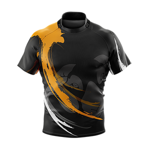 Camiseta de Rugby de diseño personalizado, camisa de rugby transpirable y cómoda, logotipo y tamaño, color negro y amarillo - Product Image 3