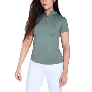Good Quality Equestrian Clothing Womens <b>Long</b> <b>Sleeves</b> <b>Base</b> <b>Layers</b> Lady Equestrian Horse Riding Shirts Top Show Shirt - Product Image 4