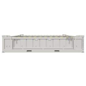 10ft Half Height <b>Storage</b> <b>Container</b> Galvanized Steel, Stackable, Corrosion-Resistant Half Height Bulk <b>Container</b> - Product Image 5