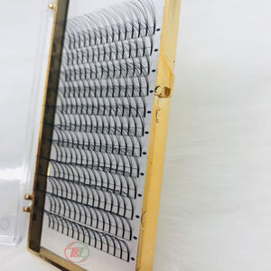 Vente en gros de cils de vison naturels de haute qualité du Vietnam 3D 4D 5D 7D Faux cils Extensions ventilateurs préfabriqués Boîtes de marque privée en gros - Product Image 5