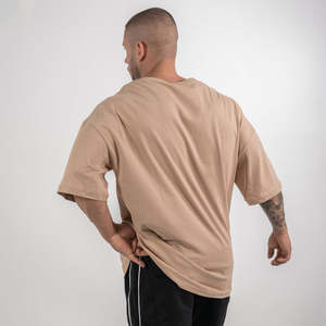 Camiseta Personalizada 100% Algodón con Cuello Redondo para Hombre, Diseño Sólido Estampado, 230gsm-320gsm, Gruesa, Holgada, de Secado Rápido y Transpirable - Product Image 5