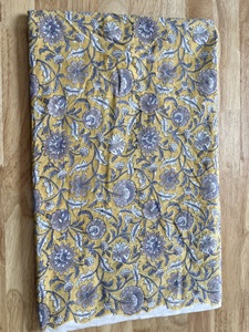 Tissu en coton léger imprimé à la main Tissu en coton de meilleure qualité pour robes, rideaux, literie et décoration intérieure - Product Image 2