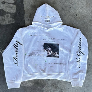 Sudaderas con Capucha al por Mayor, Ecológicas, Estilo Urbano, Personalizadas, con Estampado de Piedras de Cristal, Forro Polar de Algodón, Cierre de Cremallera - Product Image 1
