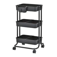 Chariot utilitaire de qualité OEM pour outils roulants en métal, robuste, nouveau TIER, étagère, organisateur, stockage à domicile pour les aliments, pot, salle de bain, stockage des épices