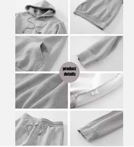 Sweat à capuche surdimensionné pour hommes OEM logo personnalisé imprimé graphique fournisseur de tissu de coton de streetwear - Product Image 6