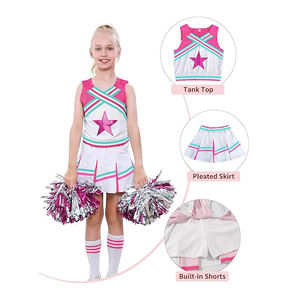 ชุดยูนิฟอร์มเชียร์ลีดเดอร์เยาวชนแบบขายส่งสั่งทำพิเศษ พร้อมชุดเชียร์ลีดเดอร์หญิงประดับคริสตัล บริการ OEM - Product Image 3