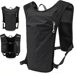 Sac à dos d'hydratation portable en nylon imperméable pour le cyclisme, la course à pied, la randonnée, le vélo, le trail, le marathon, en plein air, avec porte-téléphone confortable - Product Image 1