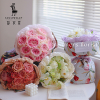 Sinowrap papier d'emballage de fleurs nacrées, fournitures de fleuriste, meilleure vente en gros