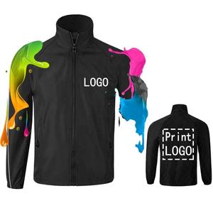 Chaqueta Safari Personalizada para Hombre y Mujer, Talla Grande, Estilo Denim, para Otoño, con Estampado a Cuadros, Transpirable, con Cierre, Manga Larga, Cortavientos - Product Image 2