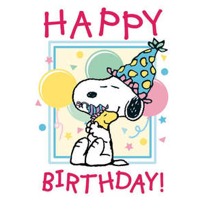 For Peanuts Pop Greeting Card Digital Impression 'Happy Birthday' Postcard Custom Logo Printing for Christmas Thank You Holiday - Product Image 1