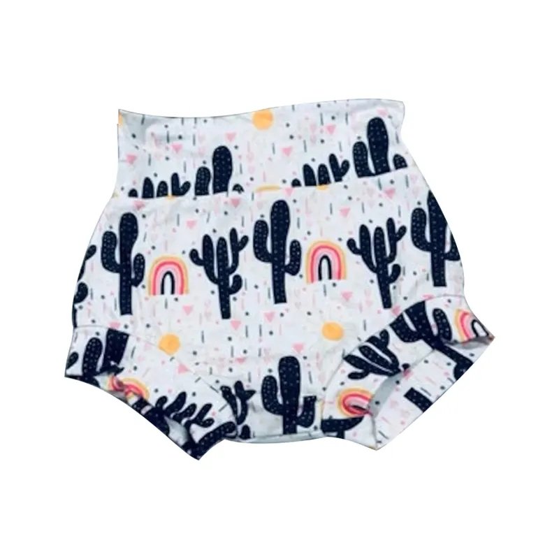 Summer Fashion Sweat Pants Shorts Comfortable Boys Short Pants Cactus Rainbow Flowers Printed Pants