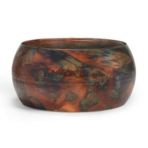 Table d'appoint de forme ronde de couleur noire avec base en marbre Forme cylindrique Maison Décorative Fantaisie Designer Attrayant Look Meubles - Product Image 2