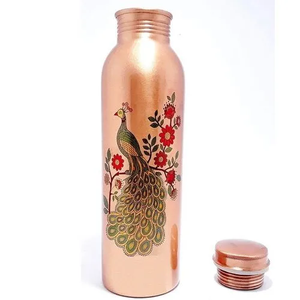Botellas de agua de cobre puro con diferentes estilos, artículos de bebidas de embalaje prémium, suministros al por mayor - Product Image 4