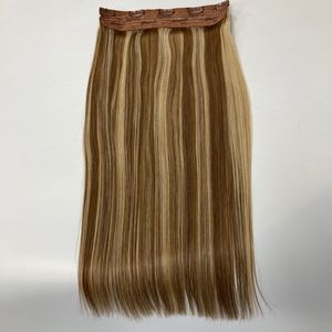 Conjunto de extensión de cabello humano de alta calidad con clip en cabello liso de color ombre Doble cutícula dibujada alineada precio al por mayor - Product Image 3