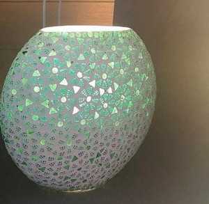 ชามแก้วโมเสคทำมือสั่งทำเป็นมิตรกับสิ่งแวดล้อมทนความร้อนแสงสว่างสำหรับตกแต่งบ้านคริสต์มาสอีสเตอร์ - Product Image 2