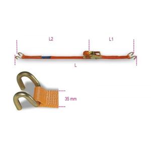 Amarre de trinquete de poliéster (PES) de alta tenacidad con Gancho Doble LC 1000kg, 1 unidad - Product Image 2
