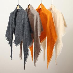 Chal de Lana Cálido con Flecos Ecológico para Mujer, Nuevo Modelo de Invierno, Venta al Por Mayor del Fabricante - Product Image 5