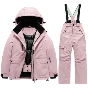 Traje de esquí con cremallera para hombre 2026, conjunto de pantalón de nieve informal grueso para deportes de invierno al aire libre, mono de esquí cortavientos de una pieza con diseño de paneles - Product Image 6