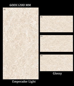 การออกแบบตกแต่งภายในและภายนอกบ้าน60X120มม. กระเบื้องเซรามิกพื้นผิวมันวาวกระเบื้องพอร์ซเลนสีน้ำตาลอินเดีย - Product Image 2