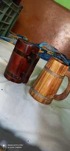 Chope à bière en bois naturel sur mesure, avec gravure, à vendre par les magasins viking, à utiliser par les magasins mead - Product Image 2