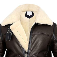 Veste bomber d'hiver pour moto, en cuir sherpa aviateur, haute qualité, respirante, coupe-vent, très vendue