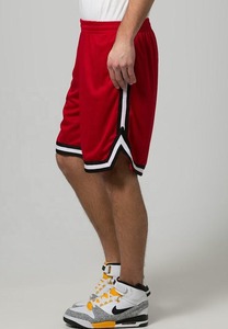 Shorts de sport respirants en toile 100 % polyester avec impression par sublimation personnalisée, service OEM en gros, style urbain, avec bordure en dentelle tricotée - Product Image 3