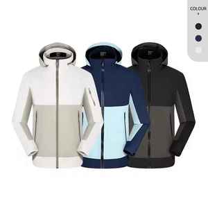 <b>Men's</b> Winter High Street Waterproof Hooded <b>Jacket</b> Two Tone DWR Breathable <b>Lightweight</b> Outdoor with Customized Colors - Product Image 2