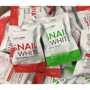 Snail Whitening Soap wholesale cheap price Toilet whitening body soap bar soap made in Thailand