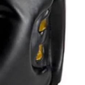 Protège-tête de boxe jaune en cuir de haute qualité personnalisable pour les arts martiaux et le fitness - Product Image 5