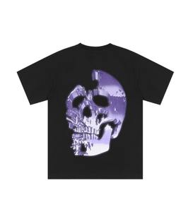 Camiseta de algodón de gran tamaño cómoda Unisex ropa activa para verano gimnasio novio estampado ligero para mujeres y hombres - Product Image 4