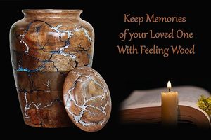 Handmade <b>Large</b> Adult Size Mosaic Aluminium Glass Cremation <b>Urn</b> Unique Funerals Supply With Individual Tiles Applied Burial - Product Image 3