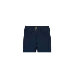 Culotte d'équitation unisexe bleue en coton et silicone, personnalisable avec logo, tissu extensible de qualité supérieure, fermeture boutonnée – Meilleure vente - Product Image 2