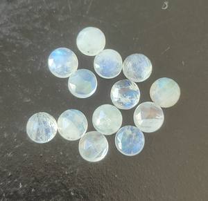 Pierre de lune arc-en-ciel naturelle 4mm-30mm ronde Rose coupe dos plat pierres précieuses en vrac en gros pour la fabrication de bijoux - Product Image 5