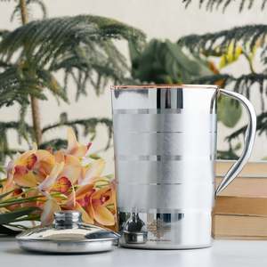 Luxury Design Pure Steel Copper <b>Jug</b> with Lid Stainless Steel Tumblers - Product Image 5
