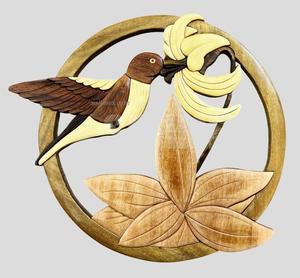 Plaques murales en bois artisanales, décoration murale suspendue, présentoir de logo en bois, personnalisable, fabriqué en usine au Vietnam, artisanat du bois - Product Image 5