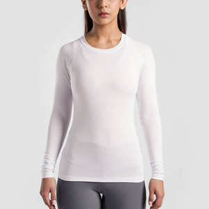 เสื้อแรชการ์ดผู้หญิง คุณภาพดีเยี่ยม เนื้อผ้าระบายอากาศได้ดี พิมพ์ลายแบบซับลิเมชั่นตามสั่ง แห้งเร็ว เป็นมิตรกับสิ่งแวดล้อม แขนยาว น้ำหนัก 220 กรัม ไซส์ผู้ใหญ่ - Product Image 1