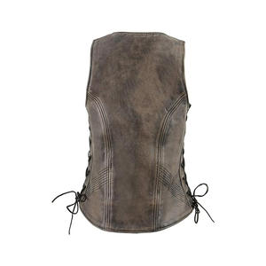 Gilet de moto décontracté Gilet en cuir de vachette pour moto - Product Image 2