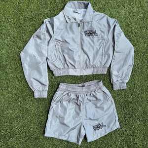 Ensemble coupe-vent décontracté deux pièces protégé du soleil meilleure qualité pour hommes et femmes, coupe-vent en nylon personnalisé - Product Image 2